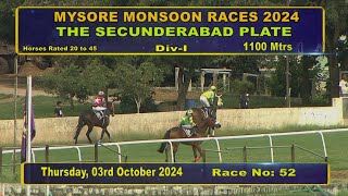 Race No 3 The Secunderabad Plate DIV  1 [upl. by Esihcoc]