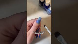 want to learn how to create tiedye nails 🤩💙 nailart nails trending diynails nailtutorial [upl. by Ramat]