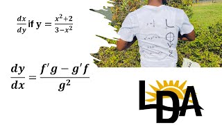 Quotient Rule Explained Differentiate x2  2  3  x2 [upl. by Knorring654]