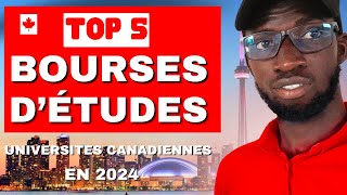 Les meilleures Bourses détudes des universités canadiennes en 2024 [upl. by Anelah645]