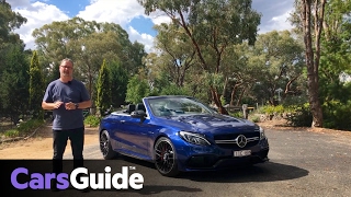 MercedesAMG C63 S Cabriolet 2017 review  first drive video [upl. by Utta]