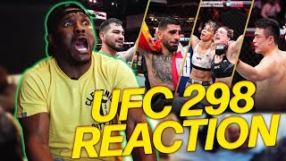 UFC 298 Fight Reactions [upl. by Rucker]