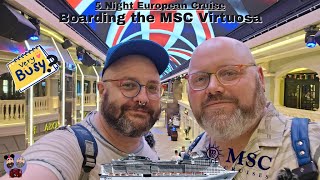 MSC Virtuosa Travel Day  European Cruise Part 1  June amp July 24 [upl. by Washington17]