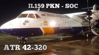 Di Guyur Hujan Pesawat ATR Tetap Landing  PKYRE PKN SOC [upl. by Randa]