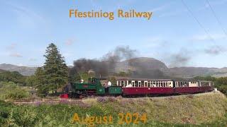 Travelling on the Ffestiniog Railway in August 2024 [upl. by Gunning]