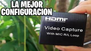 como CONFIRGURAR la CAPTURADORA VIDEO CAPTURE with MIC RL Loop  LA MEJOR CONIFGURACION  OBS [upl. by Auhsej]