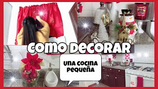 IDEAS PARA DECORAR TU COCINA EN NAVIDADCOMO DECORAR UNA COCINA PEQUEÑADECORACIONES NAVIDEÑAS [upl. by Etaner]