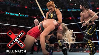 FULL MATCH  Rollins amp Lynch vs Corbin amp Evans – Extreme Rules Match WWE Extreme Rules 2019 [upl. by Oretos]