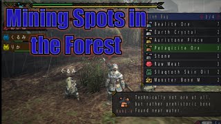 Monster Hunter Portable 3rD How to get Pelagicite Ore Forest Mining Spots  MHP3D Mining Part 1 [upl. by Leahcimluap]