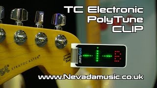 TC Electronic Polytune Clip Tuner Demo  PMTVUK [upl. by Naryk107]