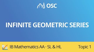 Infinite geometric series IB Maths AA SLHL [upl. by Ardnuahsal]