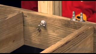 FastenMaster ThruLOK Hand Rail to Rim Joist or Carrying Beam to Notched Support Post Connections [upl. by Sulienroc]