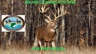 Major changes for 2024 Hunting in Arkansas [upl. by Enelyw520]