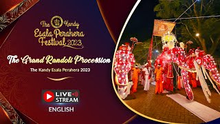 The Kandy Esala Perahera 2023  The Grand Randoli Procession [upl. by Nylitsirk]