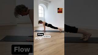 Flow variation Planche Planche latéral yoga abdos gainage [upl. by Aihsi]