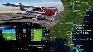 Tecnam P2010 Gran Lusso flight Feb 2024 [upl. by Adiehsar]