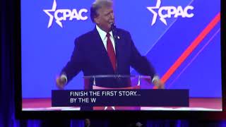 Trump Once when I felt vulnerable At CPAC Part 2 Sat 25 Feb [upl. by Yecad580]