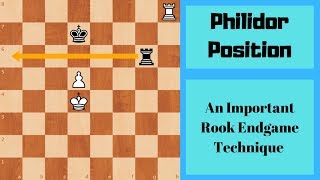 The Philidor Position AKA The 3rd Rank Defense Part 1  Rook Endgame Basics [upl. by Eerrehs]