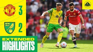 EXTENDED HIGHLIGHTS  Manchester United 32 Norwich City [upl. by Saalocin]