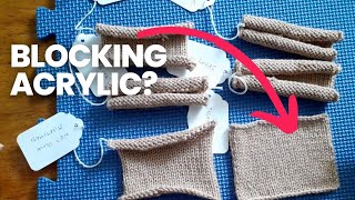 The BEST way to Block Acrylic Yarn [upl. by Enelak276]