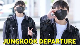 BTS Jungkook Departure To NYC For The VMAs Award Show Jungkook is off To VMAs 20230912 [upl. by Leunamme666]