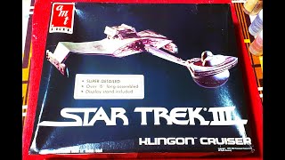 Model Unboxing 31 Star Trek III Klingon KTinga Class [upl. by Cormac]