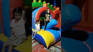 habulan sa pagvideo😅 playtime part2 ni Zaza Zaza playgroundtime funtime playtime inflatable [upl. by Aurore]