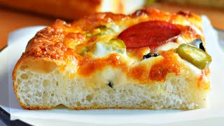 Best Sicilian Pizza Recipe  Crispy Sheet Pan Pizza  Homemade Pizza Recipe  How to make pizza [upl. by Anitrak]