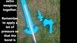 How to make a LARP  foam Master Sword [upl. by Cly960]