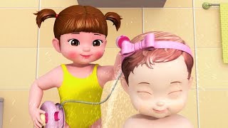 Kongsuni and Friends  Bath Time Song  HD  English Full Episode  Videos For Kids [upl. by Noslien142]