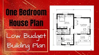 one bedroom house plan  low budget building plan  small home design  instyle homes  small house [upl. by Yetnruoc]