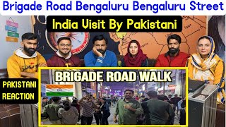 Reaction on Brigade Road Bengaluru  Bengaluru Street  India Visit by Pakistani [upl. by Aittam457]