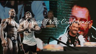 2023 MrOlympia Press ConferenceChris Bumstead vs Breon Ansley Ramon Dino [upl. by Nimesay]