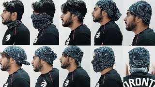 How To Wear a Bandana  Buff Scarf  Neck Gaiter Ways To Wear [upl. by Selimah]