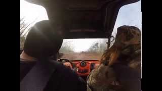 Lewis county ky Briery turkey run 2014 view from inside the RZR going up undefeated [upl. by Boccaj]