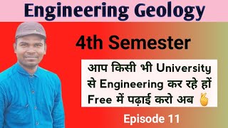 Lec11 Engineering geology  Module 04 4thsemesterexam geology beupatna [upl. by Lotsyrc]