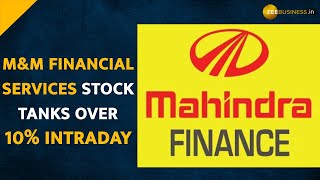 MampM Financial Services shares nosedived over 10 intraday after RBI order on recovery agent [upl. by Dibbell]