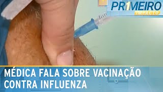 Apenas cerca de 34 do público prioritário está vacinado contra a gripe Primeiro impacto 020624 [upl. by Guglielmo]