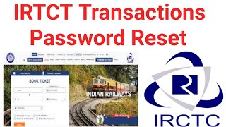 how to reset irctc transaction password  how to reset irctc loyalty account transaction password [upl. by Royd627]