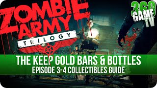 Zombie Army Trilogy  The Keep  All Gold Bars and Bottles Collectible Locations [upl. by Adnaral]