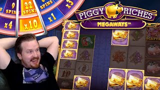 Double MEGA WIN in Piggy Riches Megaways [upl. by Aicertap]