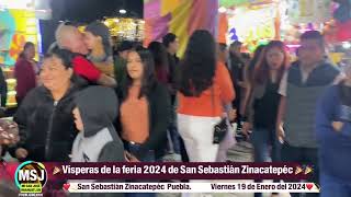 🎉Vísperas de la feria 2024 de San Sebastián Zinacatepéc Puebla 🎉🎉 [upl. by Salohci229]