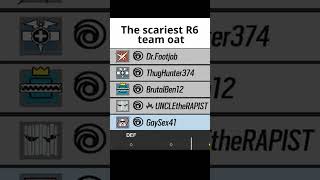 The scariest R6 team oat [upl. by Hujsak]