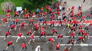 quotLauf gehtsquot Warmup vor dem Heidenheimer Stadtlauf [upl. by Amaleta79]