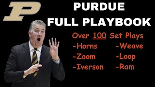 Purdue Playbook  Over 100 Set Plays And Actions  Basketball Motion Offense [upl. by Lonni]