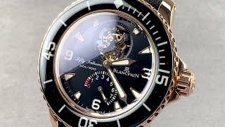 Blancpain Fifty Fathoms Tourbillon 8 Days 5025363052B Blancpain Watch Review [upl. by Areehs]