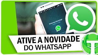 WhatsApp lançou atualização que nem todos poderiam ter AGORA VOCÊ PODE [upl. by Geiss]