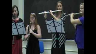 Menuetto by Joseph Pappas  Mixed Woodwind Quartet  March 3rd 2012 [upl. by Son]