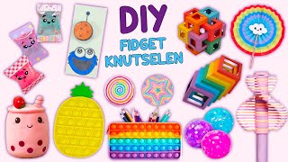 12 EENVOUDIGE DIY FIDGET IDEEËN  SQUISHY  PAPIEREN ONEINDIGE KUBUS  POP IT fidget [upl. by Ela391]