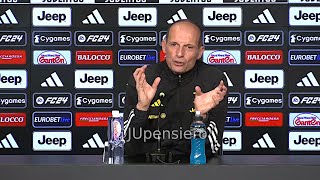 Conferenza stampa ALLEGRI pre JuveNapoli quotAgli attacchi di De Laurentiis e Borghi dico Pogbaquot [upl. by Nennarb403]